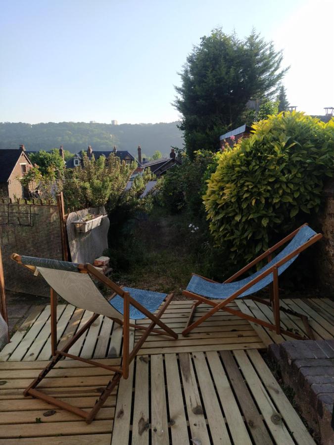 Le Nid Normand Avec Terrasse - Stationnement Facile Et Gratuit - 5 Min Seine Apartment Deville-les-Rouen ภายนอก รูปภาพ